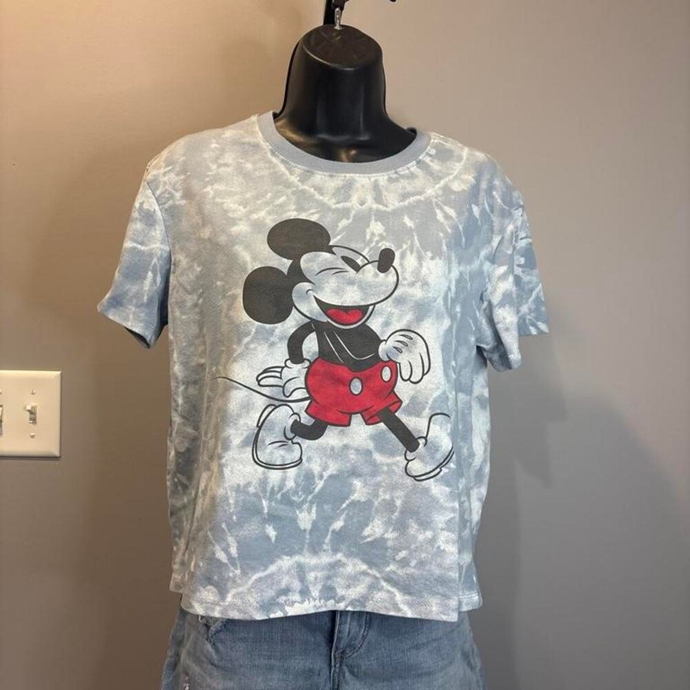 Disney Women's Mickey Mouse Tie-Dyed T-shirt Size M